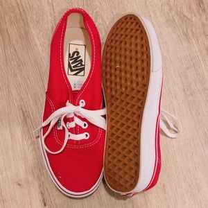 VANS Authentic Lace Up Red